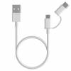 Cable Xiaomi Mi 2-in-1 USB to micro USB/Type C White 100cm (SJV4082TY)